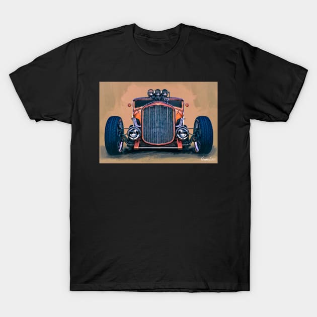 Blown Hot Rod Coupe T-Shirt by kenmo